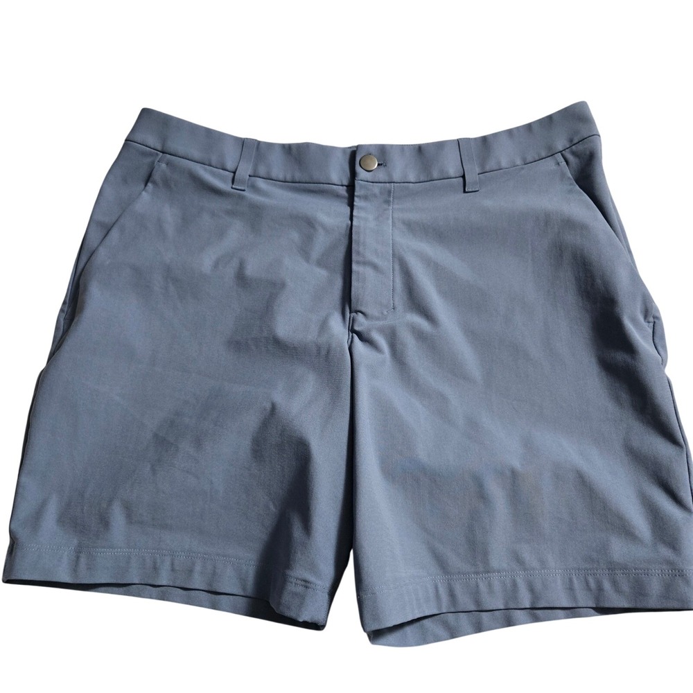 Lululemon M Slate Blue Performance Shorts 38" Waist 6.5" Inseam Athletic Golf - Picture 1 of 13